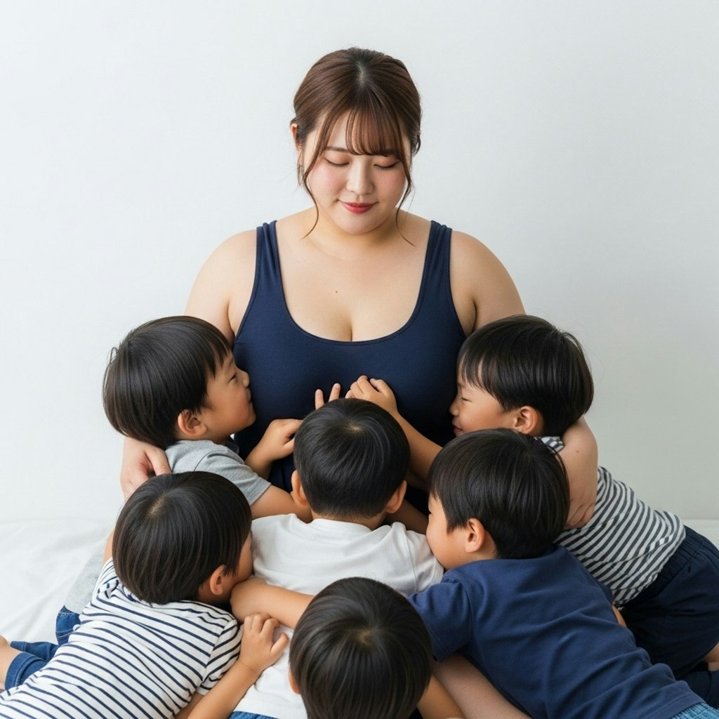 大きなおなかを触ってはしゃぐ。１